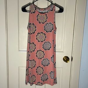 The Loft, Sun Dress, Small, Pink & Navy